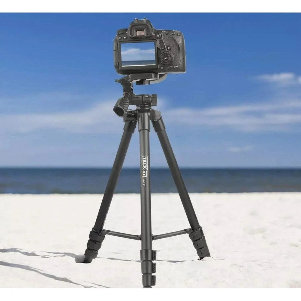 Camera Tripod with Travel Bag, Cell Phone Tripod with Wireless Remote and‎ Phone